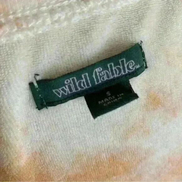 Wild Fable Women's Small Orange and White Terrycloth Tie Dye Dress - Picture 3 of 8